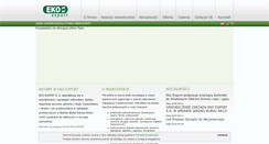 Desktop Screenshot of ekoexport.eu