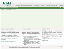 Tablet Screenshot of ekoexport.eu